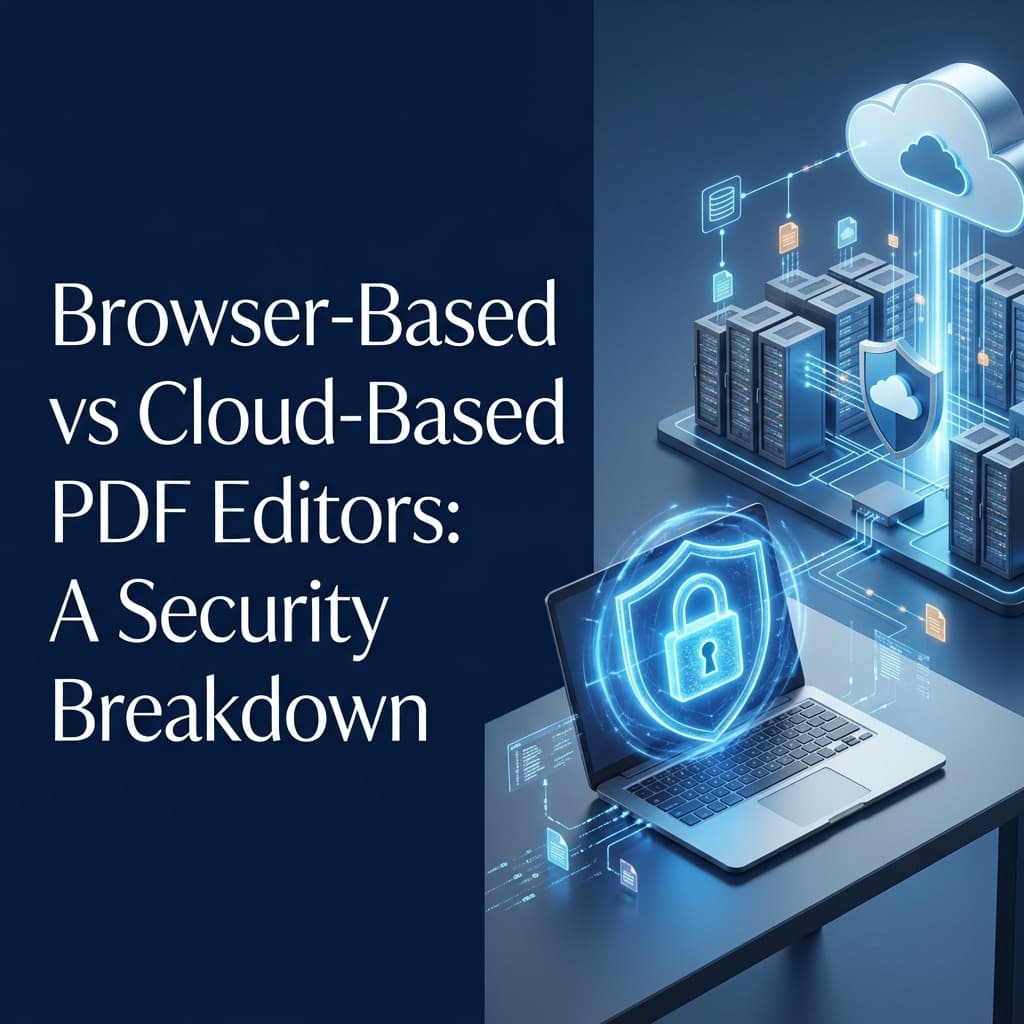 Browser-Based vs Cloud-Based PDF Editors: A Security Breakdown